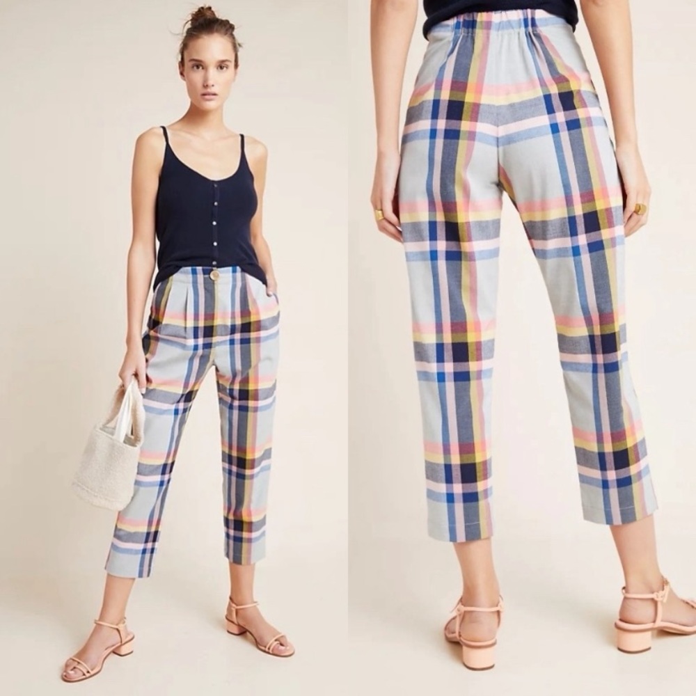NWT Anthropologie plaid pants